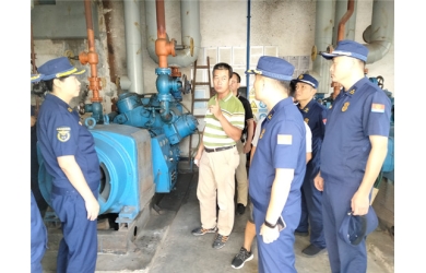 落實安全責(zé)任，確保消防安全 ——儋州市消防支隊一行對涉氨冷凍廠進(jìn)行消防安全檢查