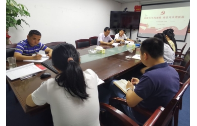 海漁集團(tuán)總部黨支部組織《回眸百年風(fēng)雨路，繼往開來譜新篇》專題黨課