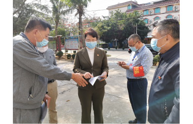 儋州市副市長田麗霞一行到海漁集團(tuán)白馬井基地巡查防疫工作